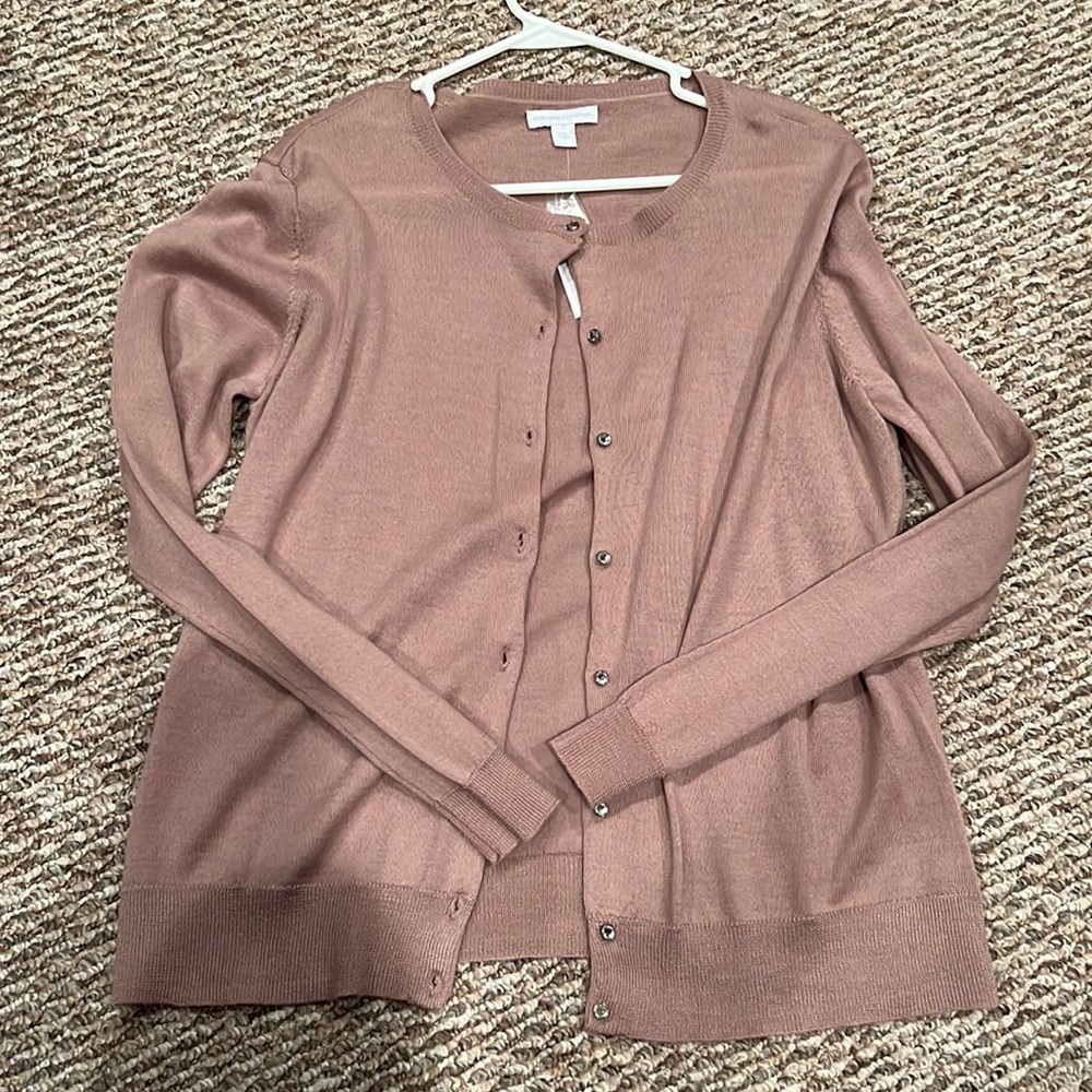 New York and company button up sweater